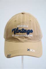 Бейсболка бежевая "Vintage" Makko А25-13Беж(Л5225)