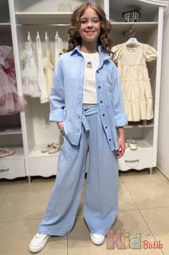 Купить Костюм рубашка+палаццо голубые для девочки LOCOLOCO ЛЛ25-12Блак(7531) на КидБутик Костюм рубашка+палаццо голубые для девочки LOCOLOCO ЛЛ25-12Блак(7531)