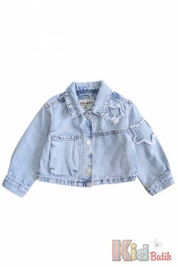 Купить Джинсовая курточка голубого цвета для девочки Escabel Kids Ес25-27(25149) на КидБутик Джинсовая курточка голубого цвета для девочки Escabel Kids Ес25-27(25149)