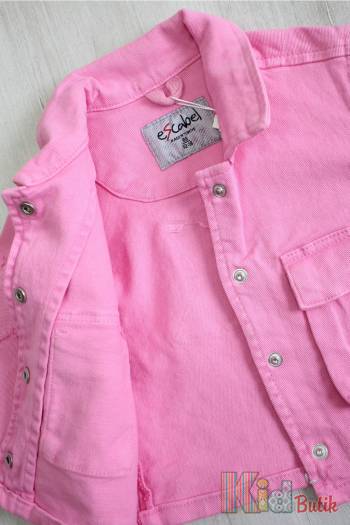 Костюм джинсовый розового цвета для девочки Escabel Kids Ес25-13(25155+25154)