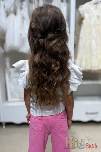 Костюм джинсовый розового цвета для девочки Escabel Kids Ес25-13(25155+25154)