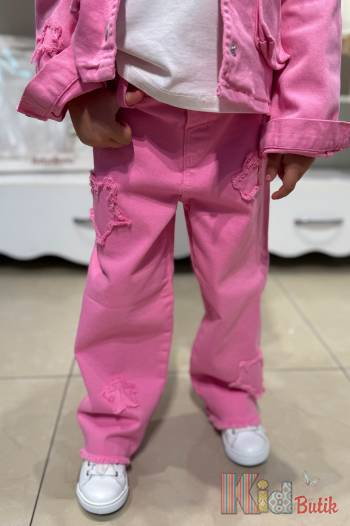 Костюм джинсовый розового цвета для девочки Escabel Kids Ес25-13(25155+25154)