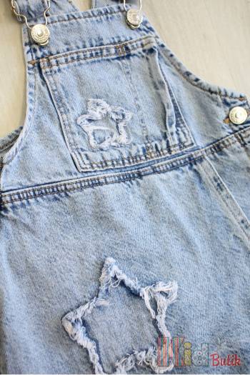 Купить Комбинезон джинсовый для девочки Escabel Kids Ес25-24(25208) на КидБутик Комбинезон джинсовый для девочки Escabel Kids Ес25-24(25208)