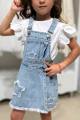 Купить Комбинезон джинсовый для девочки Escabel Kids Ес25-24(25208) на КидБутик Комбинезон джинсовый для девочки Escabel Kids Ес25-24(25208) - фото 4