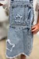 Купить Комбинезон джинсовый для девочки Escabel Kids Ес25-24(25208) на КидБутик Комбинезон джинсовый для девочки Escabel Kids Ес25-24(25208) - фото 5