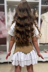 Купить Футболка молочного цвета для девочки Escabel Kids Ес25-7(36005) на КидБутик Футболка молочного цвета для девочки Escabel Kids Ес25-7(36005)