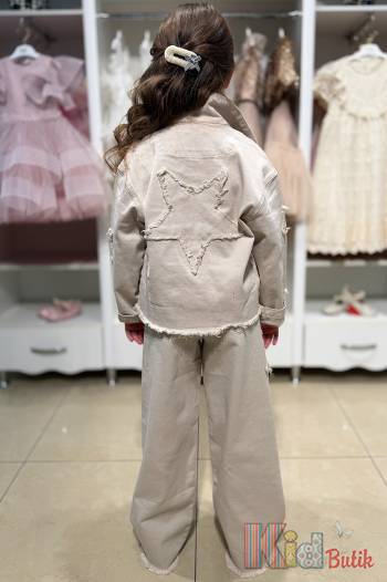 Купити Джинси палаццо бежеві для дівчинки Escabel Kids Ес25-14(25165) на КідБутік Джинси палаццо бежеві для дівчинки Escabel Kids Ес25-14(25165)