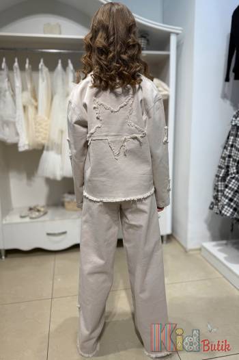 Купити Джинси палаццо бежеві для дівчинки Escabel Kids Ес25-14(25165) на КідБутік Джинси палаццо бежеві для дівчинки Escabel Kids Ес25-14(25165)