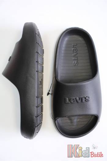 Купить Шлепанцы черные с надписью Levis Levi's Lv25-10Чор (0002S) на КидБутик Шлепанцы черные с надписью Levis Levi's Lv25-10Чор (0002S)