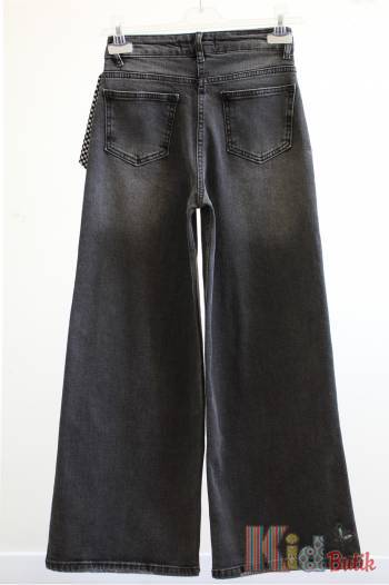 Купить Джинсы палаццо темные с лентой A-yugi Jeans Аю25-29Чорн(9508) на КидБутик Джинсы палаццо темные с лентой A-yugi Jeans Аю25-29Чорн(9508)