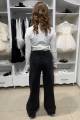 Купить Джинсы палаццо темные с лентой A-yugi Jeans Аю25-29Чорн(9508) на КидБутик Джинсы палаццо темные с лентой A-yugi Jeans Аю25-29Чорн(9508) - фото 5