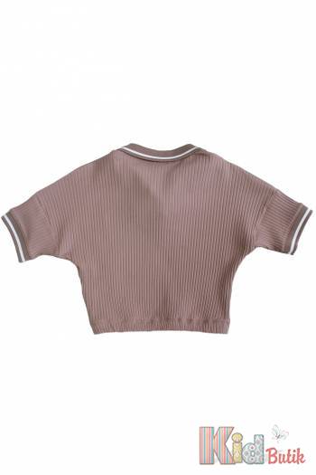 Купити Футболка поло бежева для дівчинки "Design" Viollen В25-10Беж(5105) на КідБутік Футболка поло бежева для дівчинки "Design" Viollen В25-10Беж(5105)