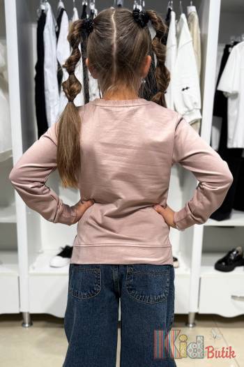 Купити Світшот бежевого кольору для дівчинки Klins Kids Style В25-12Беж(К-234) на КідБутік Світшот бежевого кольору для дівчинки Klins Kids Style В25-12Беж(К-234)