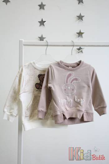 Купить Свитшот "Кролик" для девочки Klins Kids Style В25-14(К-189) на КидБутик Свитшот "Кролик" для девочки Klins Kids Style В25-14(К-189)