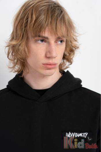 Купити Худі чорний з малюнком на спині для хлопчика Reporter Young Р25-251(0551B-22-100) на КідБутік Худі чорний з малюнком на спині для хлопчика Reporter Young Р25-251(0551B-22-100)