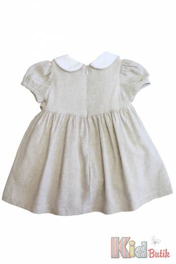 Купити Сукня у вишиті квіточки для дівчинки MYMIO baby Му25-4287bej на КідБутік Сукня у вишиті квіточки для дівчинки MYMIO baby Му25-4287bej