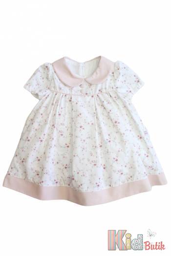 Купити Сукня молочна в квіточки для дівчинки MYMIO baby Му25-4306ekru на КідБутік Сукня молочна в квіточки для дівчинки MYMIO baby Му25-4306ekru