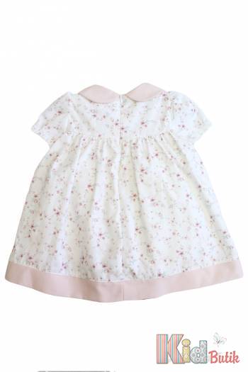 Купити Сукня молочна в квіточки для дівчинки MYMIO baby Му25-4306ekru на КідБутік Сукня молочна в квіточки для дівчинки MYMIO baby Му25-4306ekru