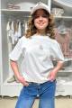 Купить Футболка молочная для девочки MiniModa ЛЛ25-39Мол/беж(7484) на КидБутик Футболка молочная для девочки MiniModa ЛЛ25-39Мол/беж(7484)
