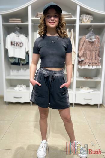 Купить Футболка серая укороченая для девочки LOCOLOCO ЛЛ25-37Сір(7426) на КидБутик Футболка серая укороченая для девочки LOCOLOCO ЛЛ25-37Сір(7426)