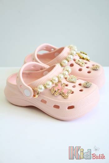 Купить Кроксы розовые с брошками и бусинами Deshman Другие бренды 25-30319(20319)рож на КидБутик Кроксы розовые с брошками и бусинами Deshman Другие бренды 25-30319(20319)рож