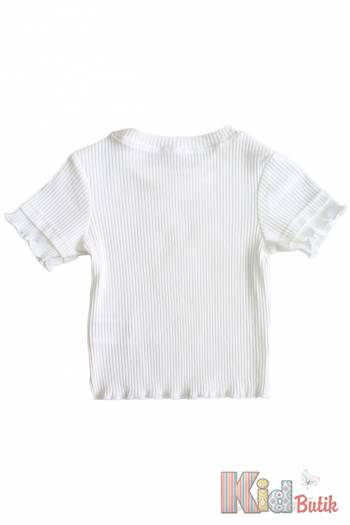 Купити Футболка біла в рубчики Escabel Kids Ес25-46Бл(36021) на КідБутік Футболка біла в рубчики Escabel Kids Ес25-46Бл(36021)