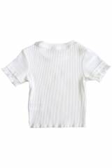 Купить Футболка белая в рубчики Escabel Kids Ес25-46Бл(36021) на КидБутик Футболка белая в рубчики Escabel Kids Ес25-46Бл(36021)