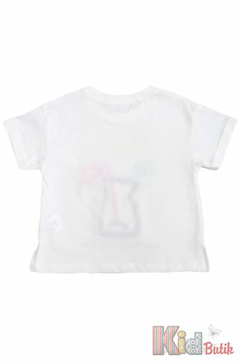 Купить Футболка молочного цвета для девочки Escabel Kids Ес25-44Мол(35993) на КидБутик Футболка молочного цвета для девочки Escabel Kids Ес25-44Мол(35993)