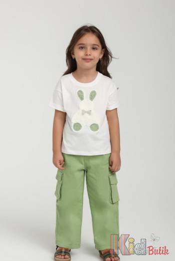Купити Футболка молочного кольору для девочки Escabel Kids Ес25-37Бл(35908) на КідБутік Футболка молочного кольору для девочки Escabel Kids Ес25-37Бл(35908)