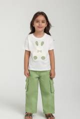 Купить Футболка молочного цвета для девочки Escabel Kids Ес25-37Бл(35908) на КидБутик Футболка молочного цвета для девочки Escabel Kids Ес25-37Бл(35908)