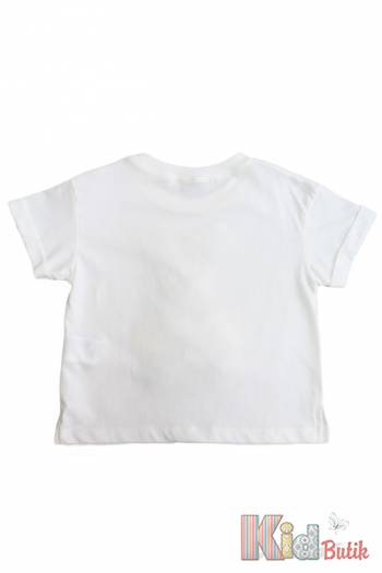 Купити Футболка молочного кольору для девочки Escabel Kids Ес25-37Бл(35908) на КідБутік Футболка молочного кольору для девочки Escabel Kids Ес25-37Бл(35908)