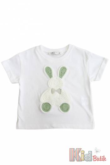 Купити Футболка молочного кольору для девочки Escabel Kids Ес25-37Бл(35908) на КідБутік Футболка молочного кольору для девочки Escabel Kids Ес25-37Бл(35908)