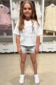 Купити Футболка білого кольору для девочки Escabel Kids Ес25-36Бл(35907) на КідБутік Футболка білого кольору для девочки Escabel Kids Ес25-36Бл(35907) - фото 5
