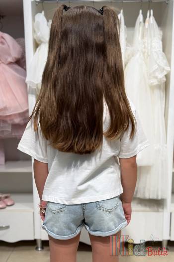 Купити Футболка білого кольору для девочки Escabel Kids Ес25-36Бл(35907) на КідБутік Футболка білого кольору для девочки Escabel Kids Ес25-36Бл(35907)