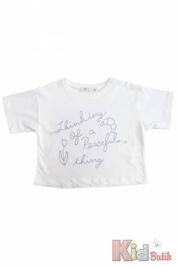 Купити Футболка білого кольору для девочки Escabel Kids Ес25-36Бл(35907) на КідБутік Футболка білого кольору для девочки Escabel Kids Ес25-36Бл(35907)