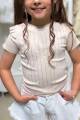 Купить Футболка бежевого цвета для девочки Escabel Kids Ес25-45Беж(35998) на КидБутик Футболка бежевого цвета для девочки Escabel Kids Ес25-45Беж(35998) - фото 4