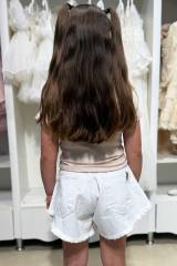 Купить Футболка бежевого цвета для девочки Escabel Kids Ес25-45Беж(35998) на КидБутик Футболка бежевого цвета для девочки Escabel Kids Ес25-45Беж(35998)