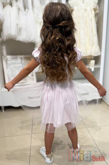 Купить Платье розовое Little Princess для девочки Serkon Се25-7(0808)Рз на КидБутик Платье розовое Little Princess для девочки Serkon Се25-7(0808)Рз