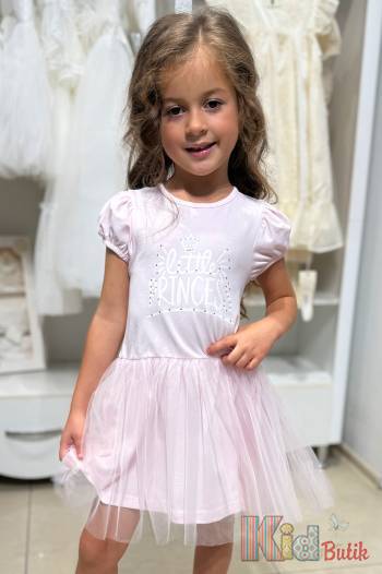 Купить Платье розовое Little Princess для девочки Serkon Се25-7(0808)Рз на КидБутик Платье розовое Little Princess для девочки Serkon Се25-7(0808)Рз