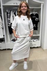 Купить Костюм 2-ка белый футболка+юбка LOCOLOCO ЛЛ25-41(7490) на КидБутик Костюм 2-ка белый футболка+юбка LOCOLOCO ЛЛ25-41(7490)