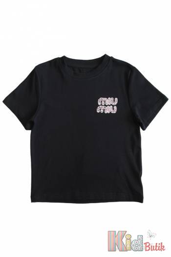 Купить Футболка черная miu miu для девочки Другие бренды И25-159(3631) на КидБутик Футболка черная miu miu для девочки Другие бренды И25-159(3631)
