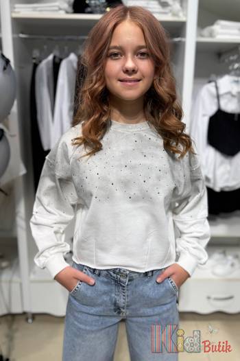 Купити Світшот із металевими стразами Boys Girls И25-255Ср(S58(8553) на КідБутік Світшот із металевими стразами Boys Girls И25-255Ср(S58(8553)