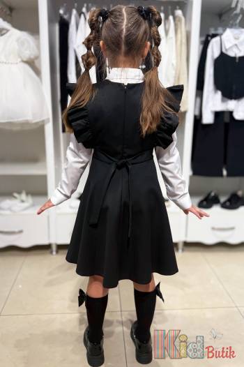 Купить Платье школьное черного цвета для девочки Capris Ка25-3(157,157/1) на КидБутик Платье школьное черного цвета для девочки Capris Ка25-3(157,157/1)