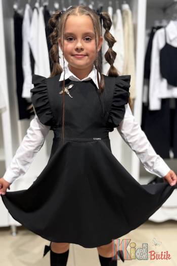 Купить Платье школьное черного цвета для девочки Capris Ка25-3(157,157/1) на КидБутик Платье школьное черного цвета для девочки Capris Ка25-3(157,157/1)