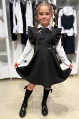 Купить Платье школьное черного цвета для девочки Capris Ка25-3(157,157/1) на КидБутик Платье школьное черного цвета для девочки Capris Ка25-3(157,157/1)