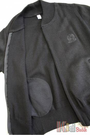 Купить Кофта черная на молнии для мальчика Capris Ка25-6(350) на КидБутик Кофта черная на молнии для мальчика Capris Ка25-6(350)