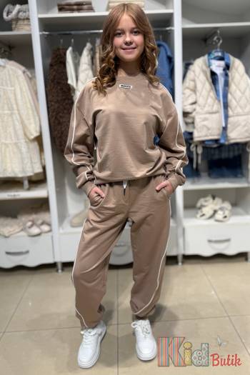 Купить Костюм спортивный двойка беж с лампасами LOCOLOCO ЛЛ25-57Беж(7811) на КидБутик Костюм спортивный двойка беж с лампасами LOCOLOCO ЛЛ25-57Беж(7811)