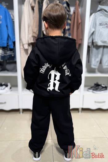 Купити Костюм спортивний чорного кольору 2-ка для хлопчика Bolina Baby И25-114(8306)Чрн на КідБутік Костюм спортивний чорного кольору 2-ка для хлопчика Bolina Baby И25-114(8306)Чрн