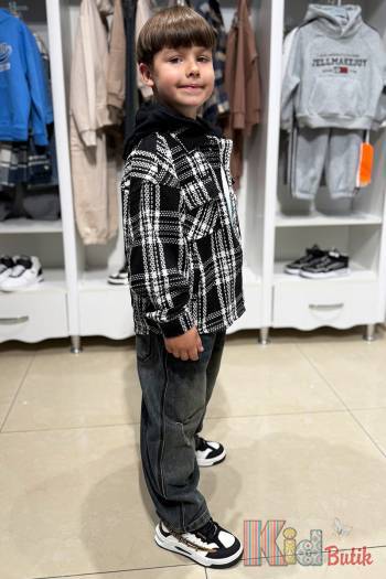 Купити Сорочка картата контрастна Bolina Baby И25-184(681) на КідБутік Сорочка картата контрастна Bolina Baby И25-184(681)
