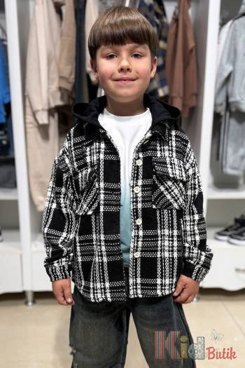 Купити Сорочка картата контрастна Bolina Baby И25-184(681) на КідБутік Сорочка картата контрастна Bolina Baby И25-184(681)